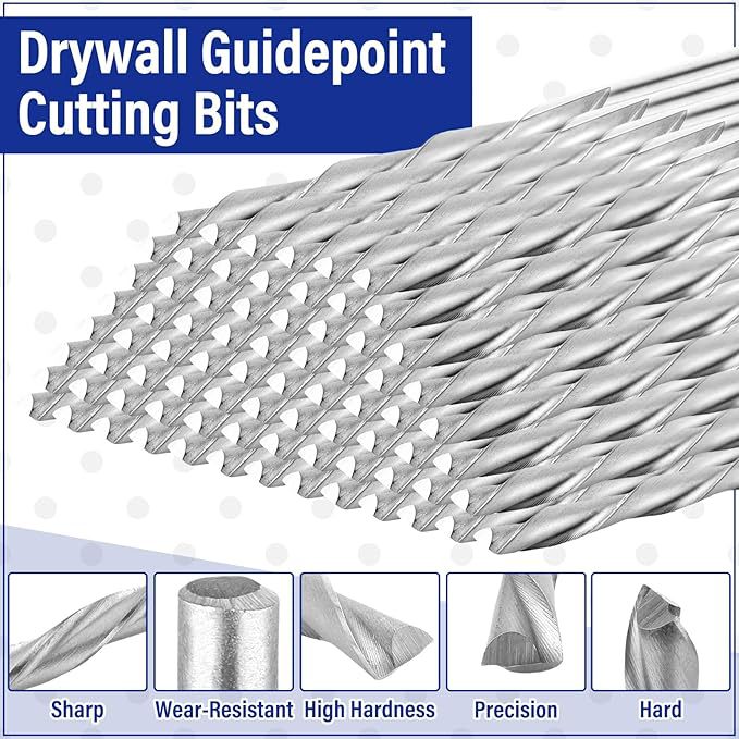 50 1/8-inch drill bits for wood and plastic guide point cutting drill diameters of wood milling helical saws Application Scenario