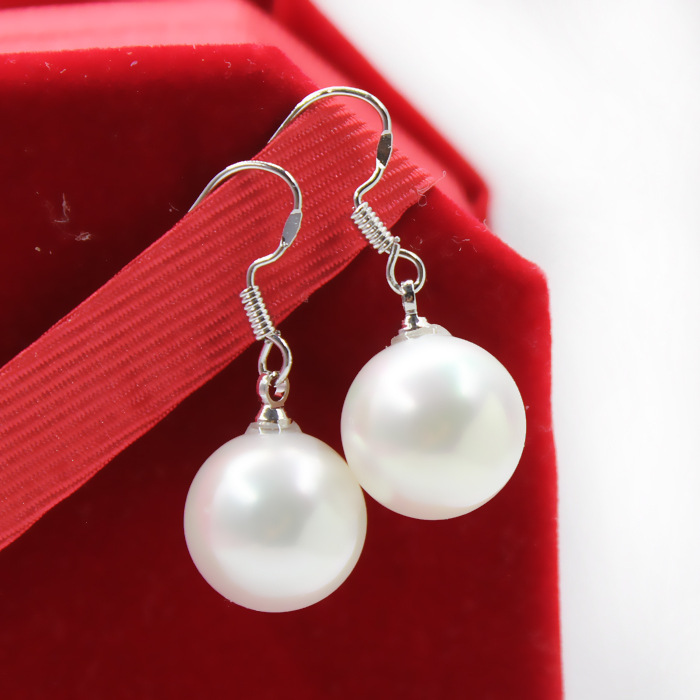 925 silver pearl earrings, long Korean earrings, sweet and versatile, tassel and elegant stud earrings, fashionable and versatile Specification drawing