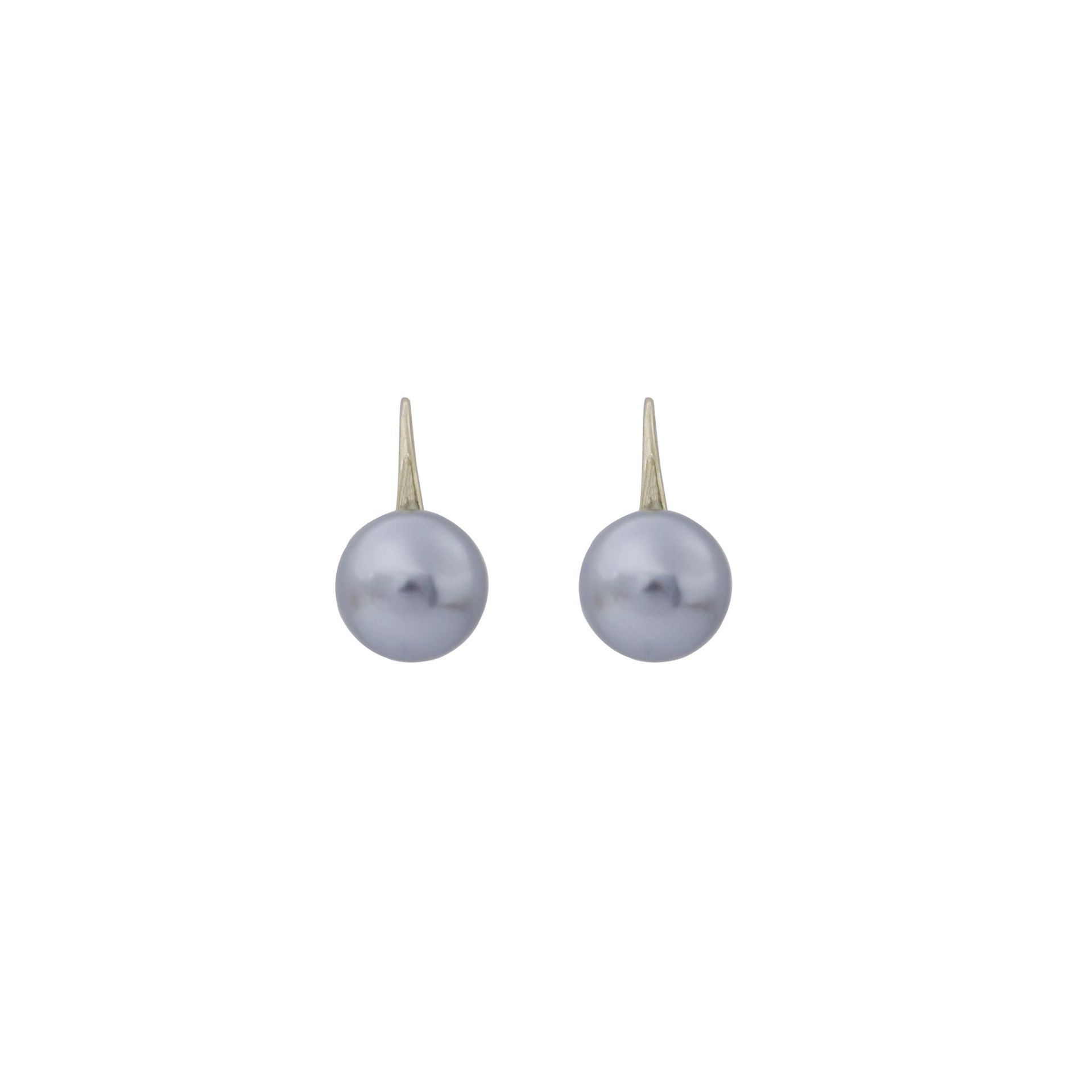 The gentle and round grey pearl earrings exude a retro charm. They are simple and elegant for daily commuting, with a touch of luxury and sophistication. The ear hooks are perfect for women Item Picture