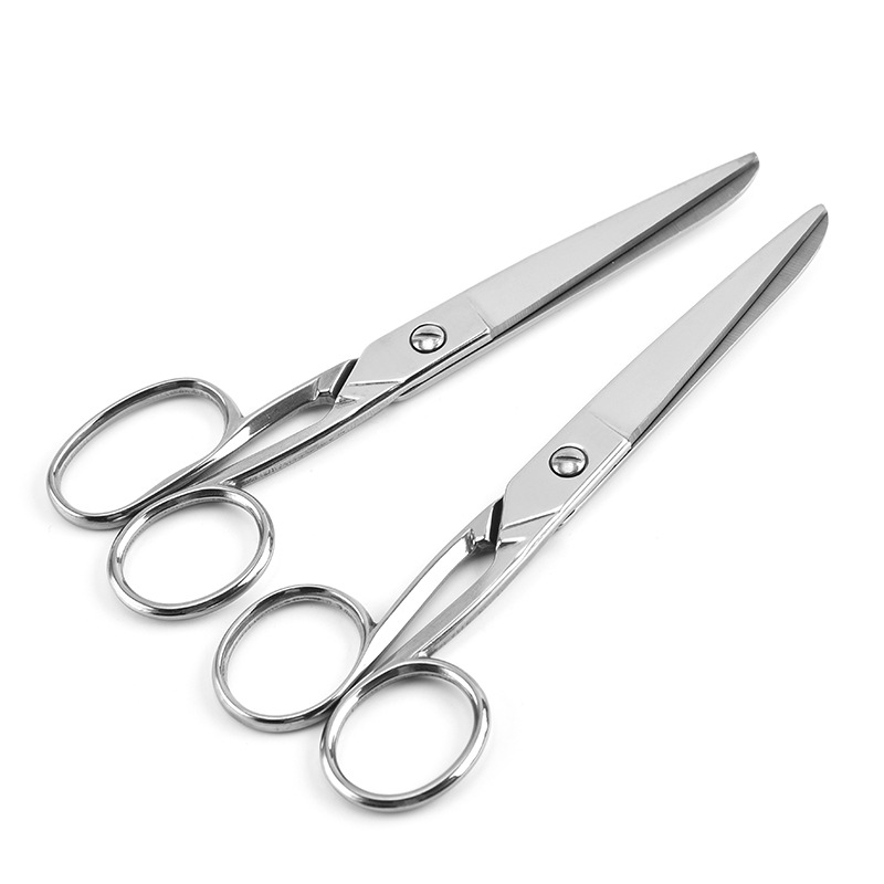 Stainless steel all-steel scissors, student stationery, office and home scissors, forging and pressing, household sharp tailor scissors wholesale Item Picture