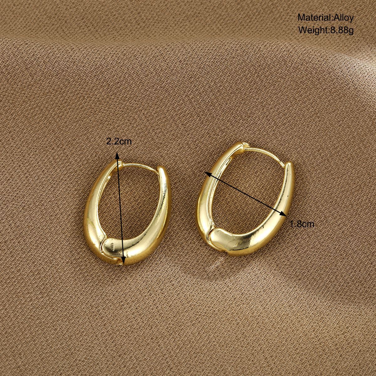 European and American cross-border best-selling retro geometric earrings, niche design sense, cold style, high-end stud earrings, simple and light luxury ear buckles details Picture