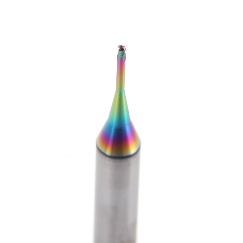 US series small diameter deep groove ball cutter, long neck clearance hard alloy tungsten steel, seven-color small diameter ball end mill Application Scenario