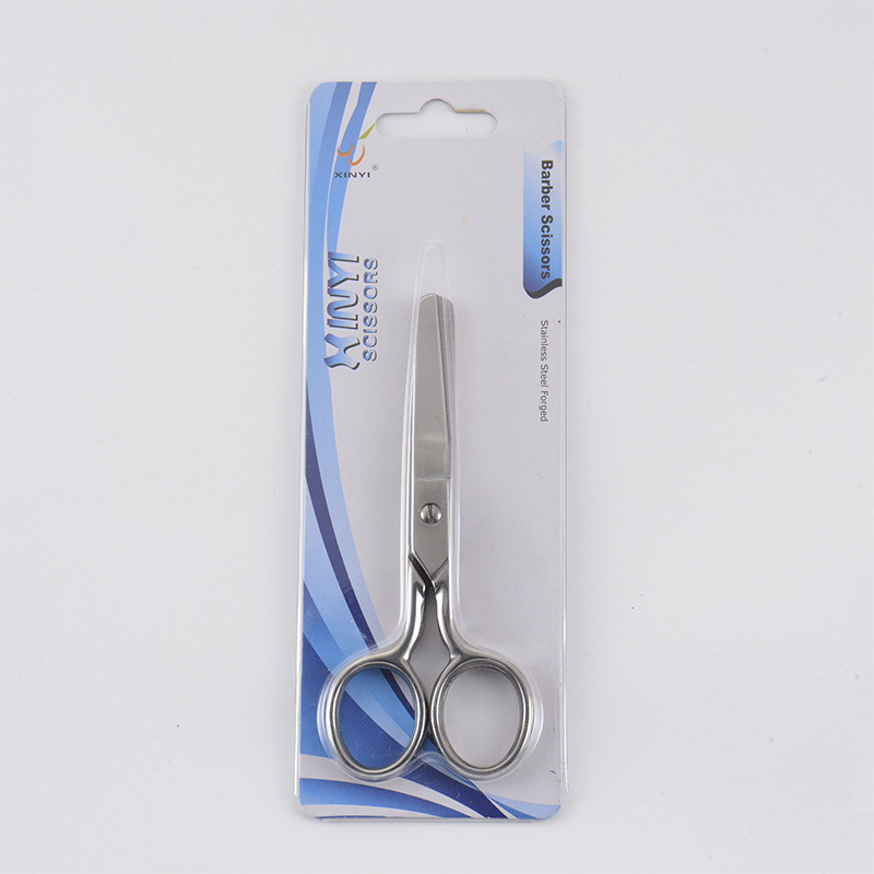 Xinyi Scissors, round-headed student scissors, paper-cutting office scissors, household scissors, stainless steel safety scissors, small scissors Item Picture