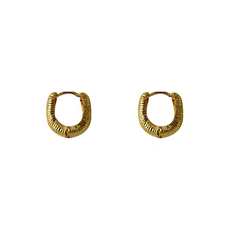 Cold textured ear buckle, niche design sense earrings, 2025 new trendy bestseller, versatile for commuting, stud earrings for women Item Picture