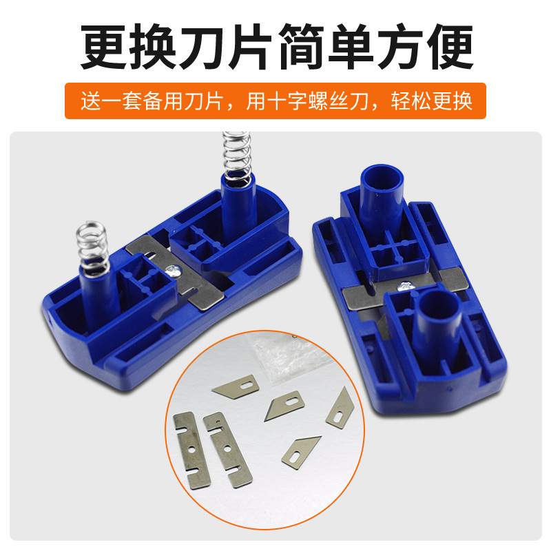 Double-sided edge trimmer, chamfer, woodworking edge trimmer, plastic hand edge banding machine, paint-free board burr, pvc edge banding strip scraping Item Picture