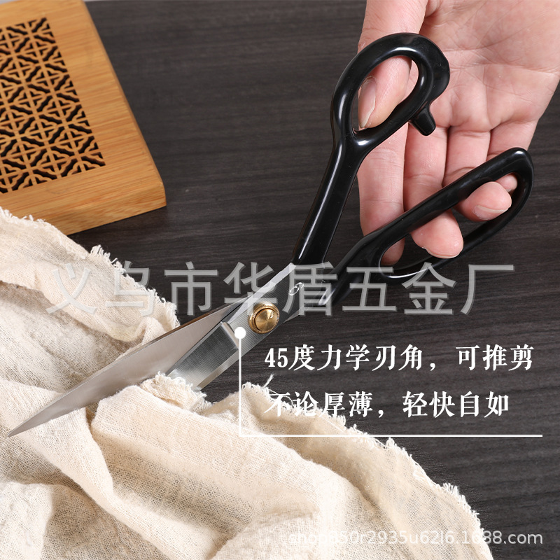 Zhang Xiaoquan scissors, clothing tailor scissors, household clothing cutting, fabric leather sewing scissors, PC manganese steel large scissors Specification drawing
