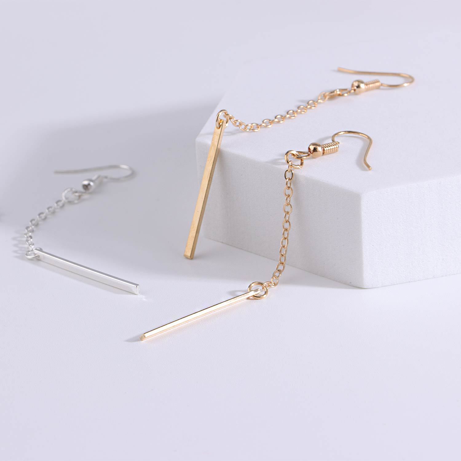 European and American cross-border jewelry street style, simple and fashionable 1-line pendant, women's earrings and earrings Specification drawing