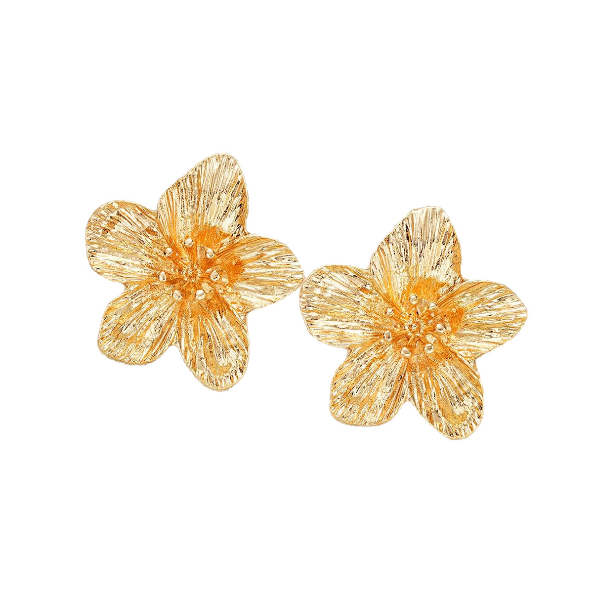 European and American cross-border best-selling flower stud earrings, creative, personalized and trendy earrings, exaggerated and elegant flower earrings earring Item Picture