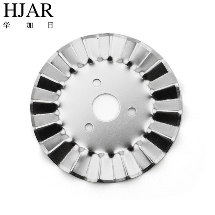 45mm roller blade for cutting wavy lace, paper and fabric, rotating circular blade for sewing and patchwork, wavy blade details Picture