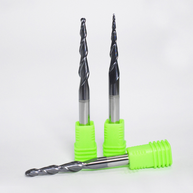 55-degree coated taper ball end mill, tungsten steel alloy inclined cutter, extended relief CNC engraving machine end mill Application Scenario