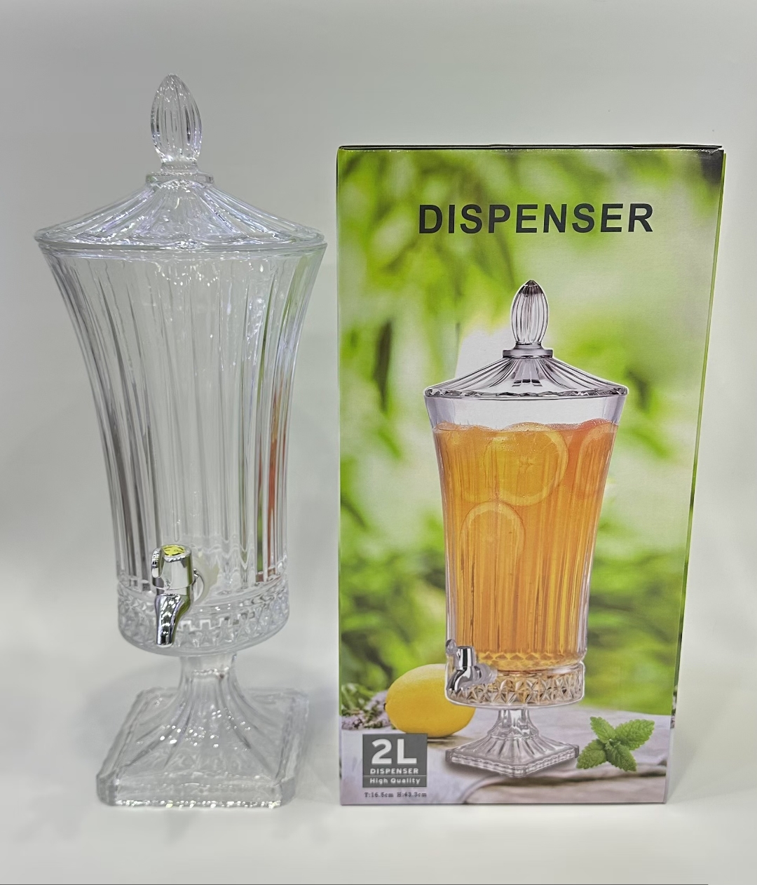 2L large-capacity glass juice tank, family dinner, banquet, self-service wine and beverage dispenser, cold water bottle, soda can Application Scenario