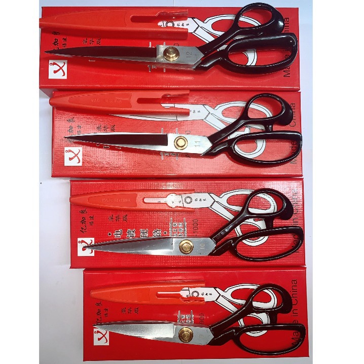 Yijialiang Tailor clothing cutting fabric 9-12 inches industrial, office and household hand sewing large scissors paper-cutting details Picture