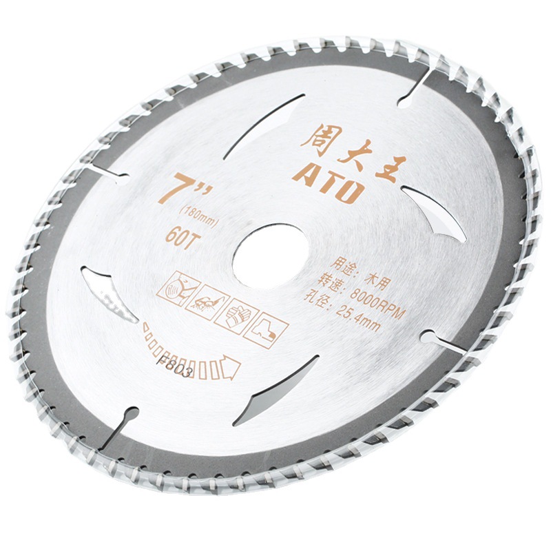 【 Premium Grade 】 Zhuzhou YG8 Ultra-thin Woodworking alloy Saw Blade, hard alloy cutting blade, nail-resistant saw blade, 7 inches Item Picture