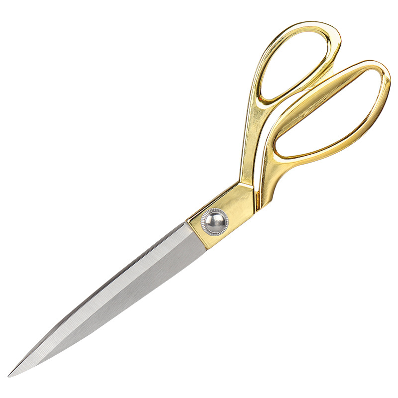 Stainless steel tailor scissors for cutting clothes and fabrics, multi-purpose cutting large scissors, 8-12 inch sewing scissors, zinc alloy handle Item Picture