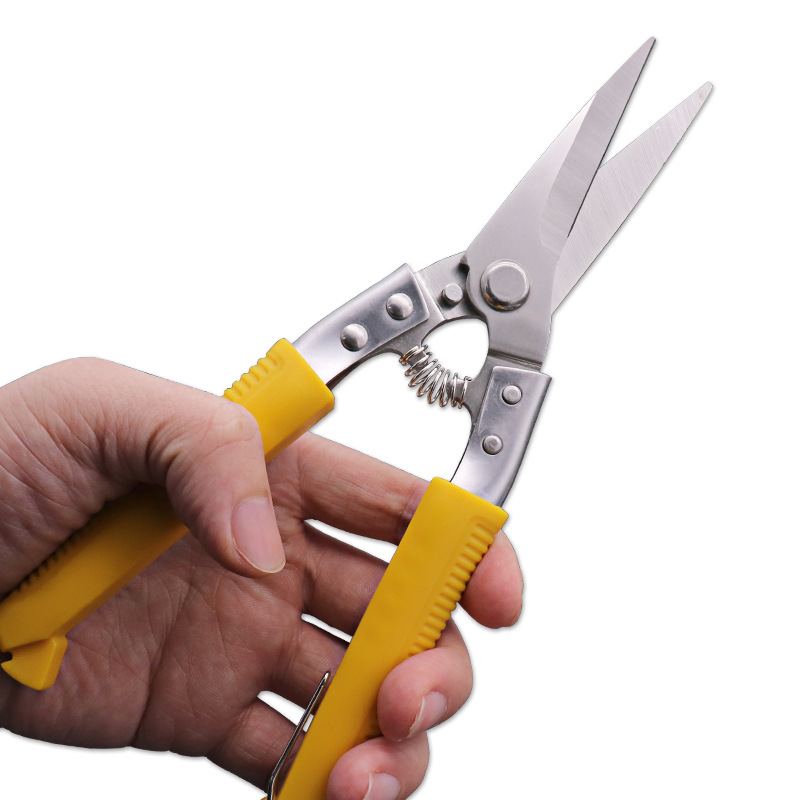 Wholesale straight-head iron shears, stainless steel multi-purpose elbow iron shears, household and industrial iron shears from the manufacturer details Picture