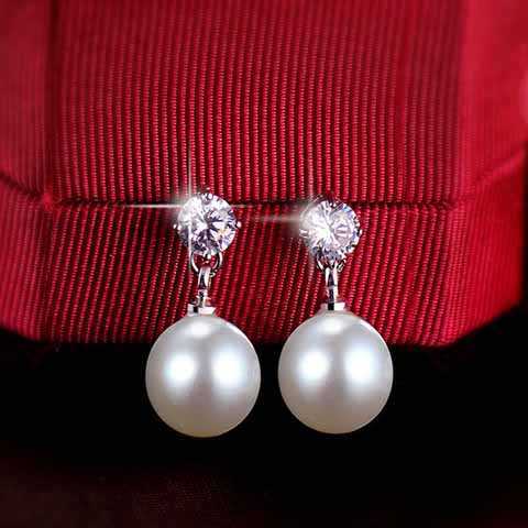 925 silver pearl earrings, long Korean earrings, sweet and versatile, tassel and elegant stud earrings, fashionable and versatile Item Picture