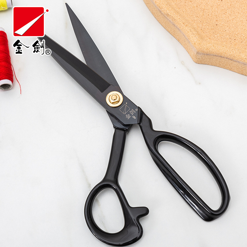 Jinjian Tailor Scissors Manganese steel genuine clothing fabric cutting large scissors sewing professional tailor scissors details Picture