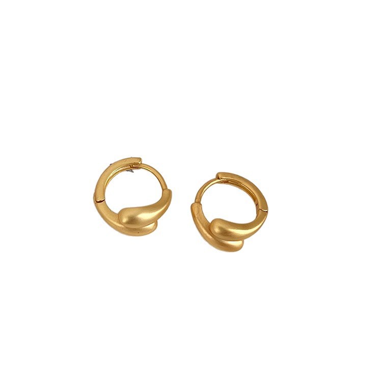 High-end matte plain ring, exquisite and small ear rings, ear buckles, unique earrings, 2025 new bestsellers, earrings and stud earrings for women Item Picture