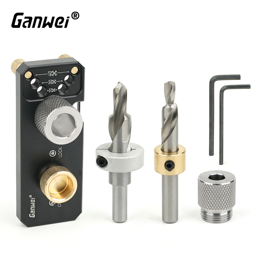 New 203040 aluminum profile drilling assistant, aluminum bar profile DIY woodworking furniture countersunk head, national standard and European standard Specification drawing