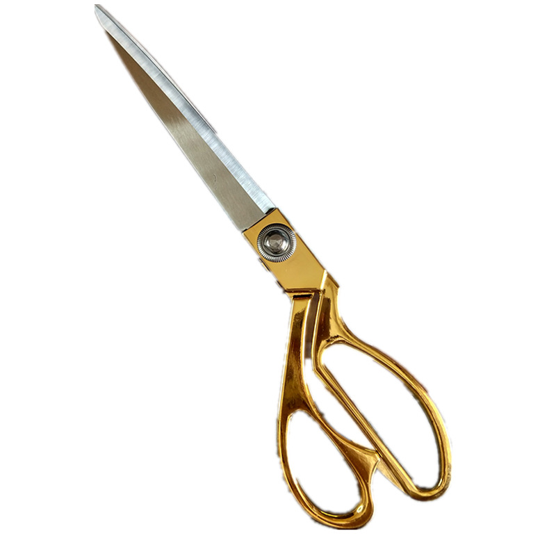 Gold-plated tailor scissors, stainless steel alloy clothing fabric scissors, 8-inch, 9-inch, 10-inch tailor scissors, sewing scissors factory Item Picture