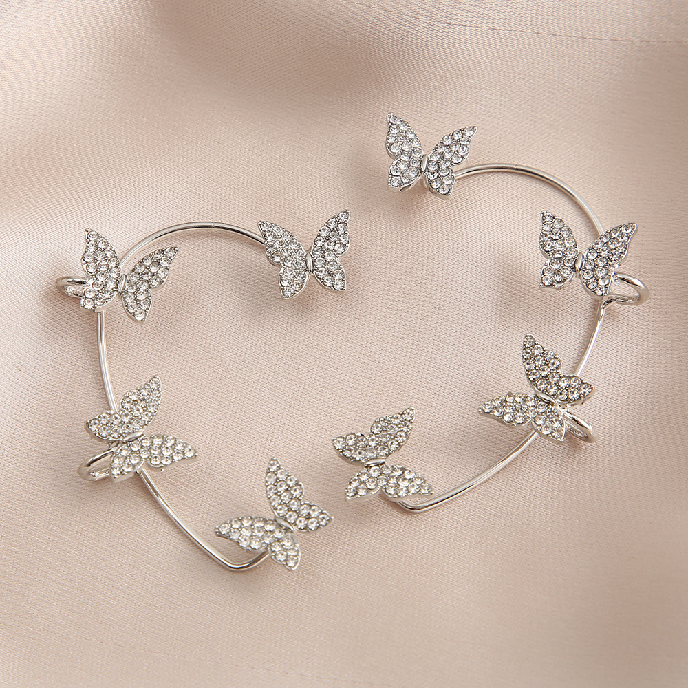 The best-selling item on AliExpress is the water diamond butterfly ear pendant, which features a creative and unique design with a piercing thread that wraps around the earlobe Specification drawing