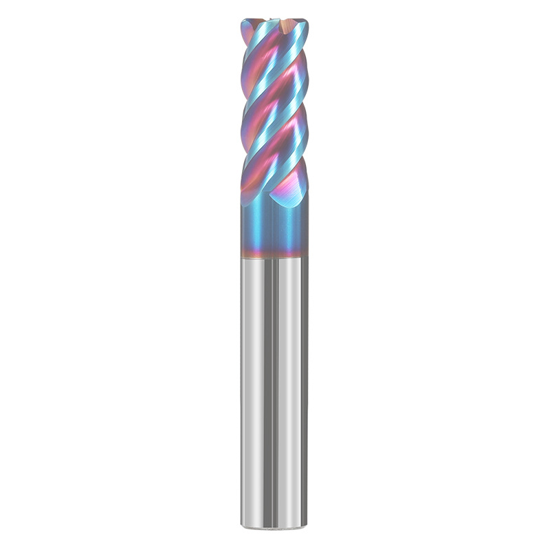 4-edge 65-degree round nose milling cutter, tungsten steel cemented carbide R-angle bull nose milling cutter, four-edge stainless steel cnc machining tools Item Picture