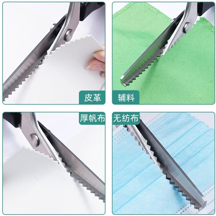 Cross-border tailor scissors ✂️ special fabric scissors household hand sewing scissors garment factory tooth fabric scissors Application Scenario