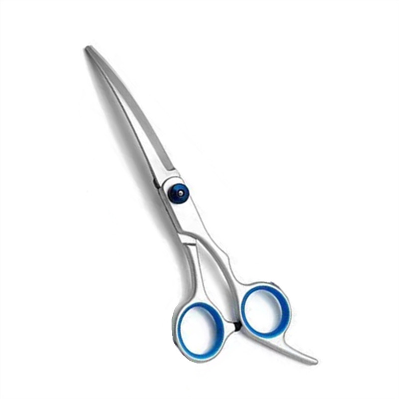 Pet scissors set, dog scissors, hair scissors, flat scissors, curved scissors, teeth scissors, upper and lower curved scissors, fish mouth scissors, blue caps, pink caps wholesale undefined
