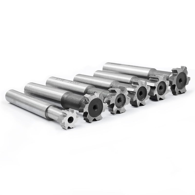 Southwest Baigang T-slot milling cutter, high-speed steel round slot trapezoidal T-slot milling cutter, hardened high-speed steel T-slot milling cutter Item Picture