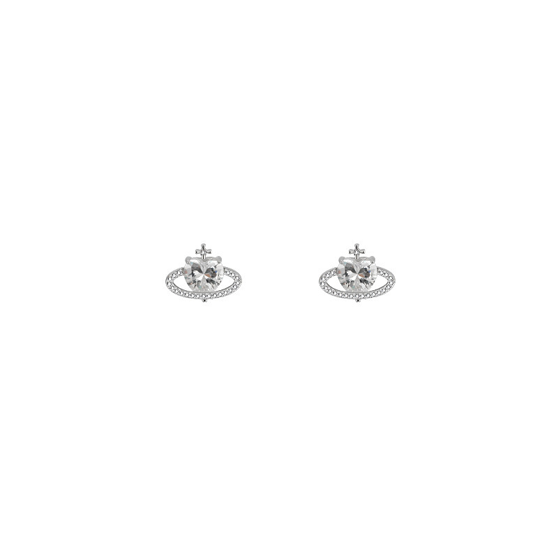 S925 Silver Needle Planet Earrings for Women 2022, a young, luxurious and niche design earring with a sense of elegance and sophistication, versatile earrings Item Picture