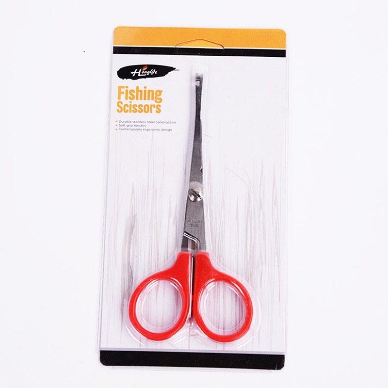 Wholesale stainless steel fishing scissors with hook removers, hook release scissors, and sawtooth-shaped hook picks from the manufacturer details Picture
