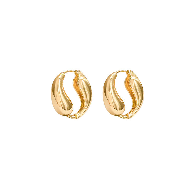 Romantic surround, French cold style metal 2025 light luxury bestseller ear rings, high-end feel, individual and niche ear buckles wholesale Item Picture