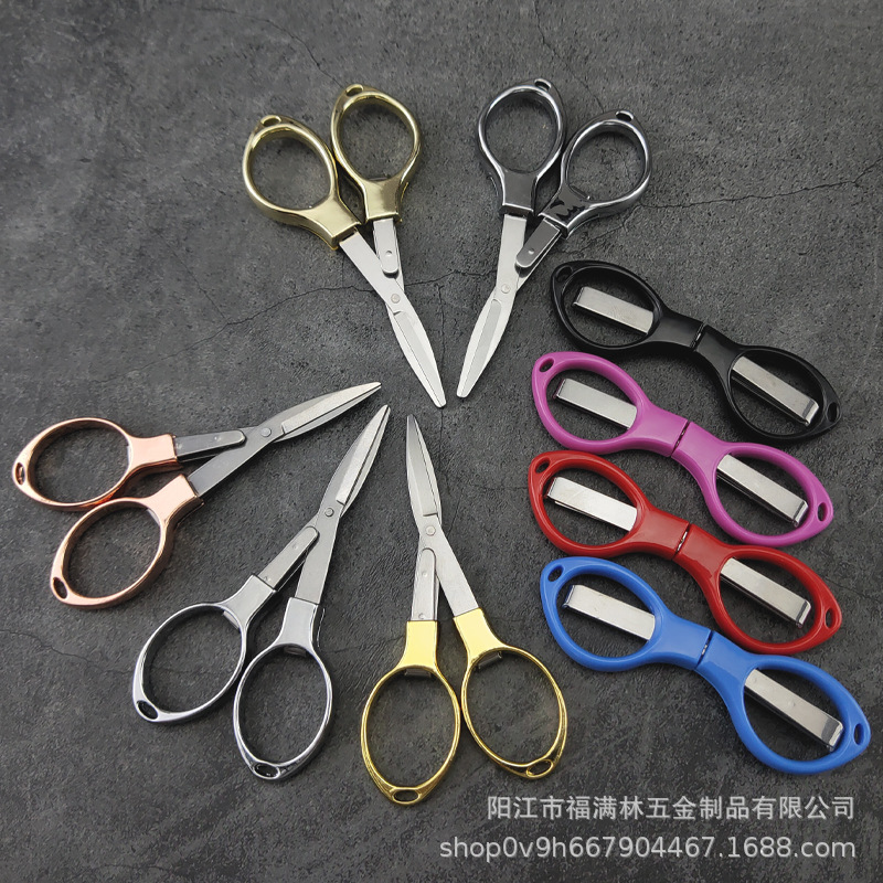 Manufacturer's in-stock alloy fishing 8-shaped scissors, foldable stainless steel multi-functional lead shears, portable travel fishing gear scissors Application Scenario