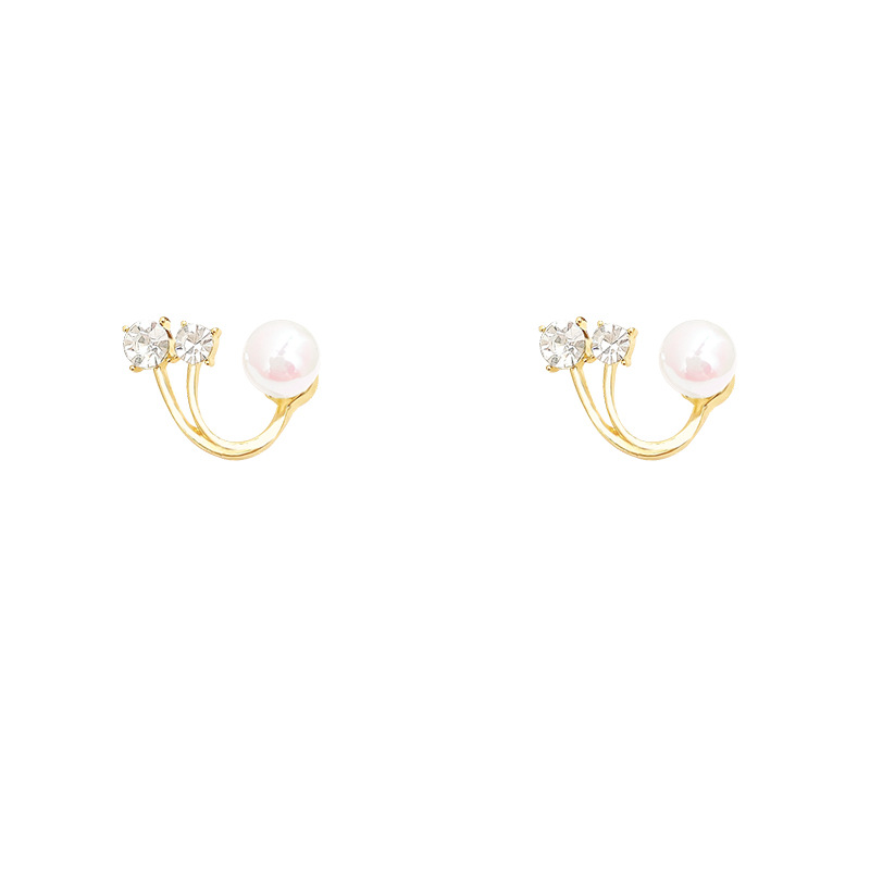 S925 Silver Needle Korean pearl Earrings, a niche design for women with a high-end feel, a pair of 2023 trendy stud earrings Item Picture