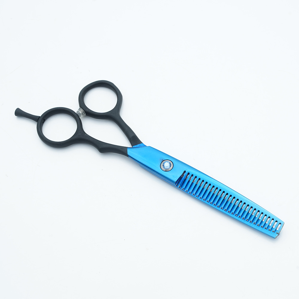 Cross-border hairdressing scissors, stainless steel bangs, flat thinning teeth scissors, high-end professional hairdressing scissors set for hairstylists Item Picture