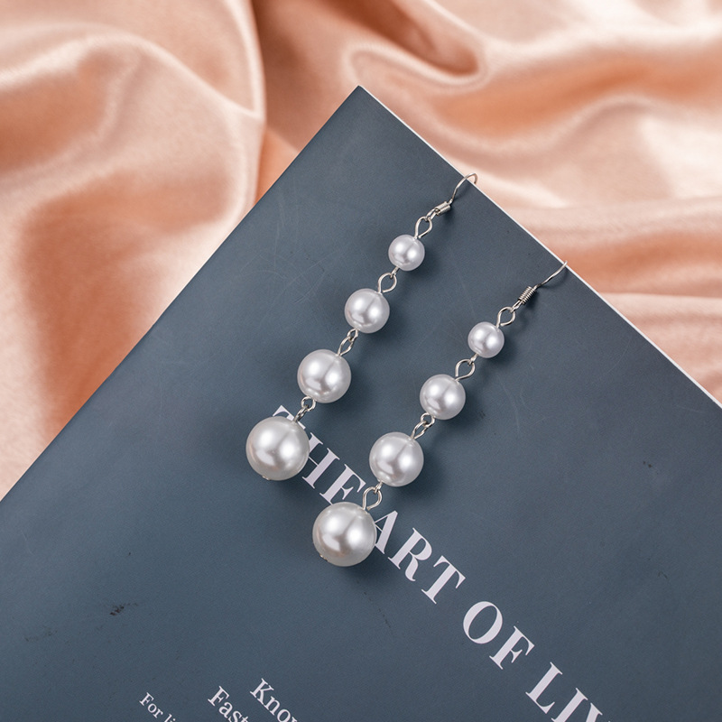 The new earrings are sweet and fresh. The original Suzhou long pearl earrings are trendy on AliExpress Item Picture