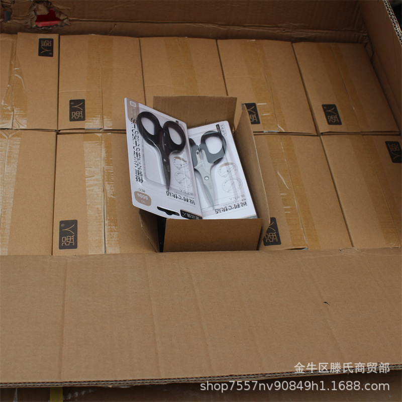 Strong Person Stationery Scissors: 3 models of office scissors, household scissors, 12 stationery scissors per box Application Scenario