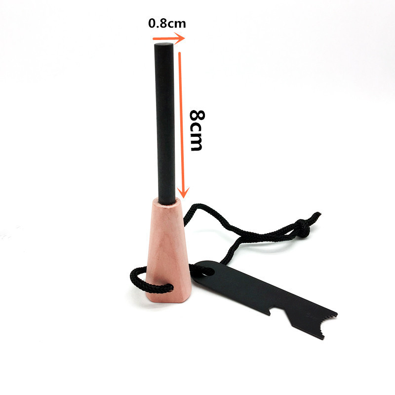 Outdoor flint scraper, flint bottle opener scraper blade, outdoor flint scraper, outdoor survival flint knife Item Picture