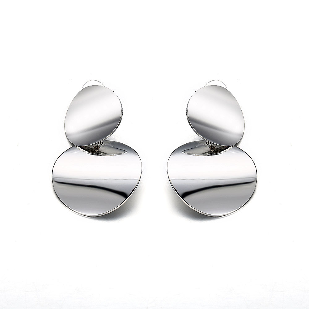 Han Zhishang Cross-border Personalized Earrings, creative and simple style, metal element Exaggerated earrings, Women's jewelry details Picture