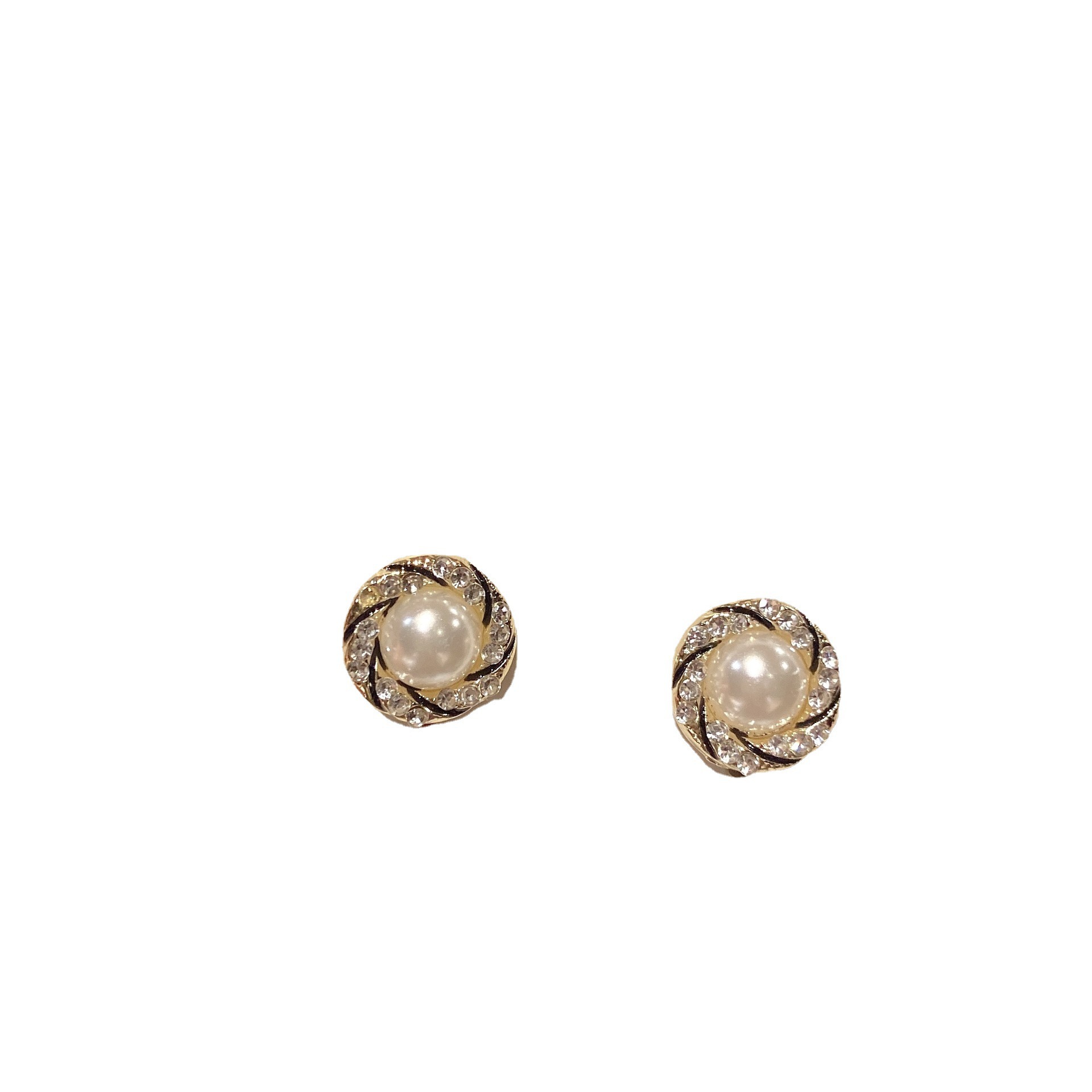 Pearl stud earrings for women, summer high-end, niche French earrings, fashionable, versatile, retro, simple and elegant stud earrings Item Picture
