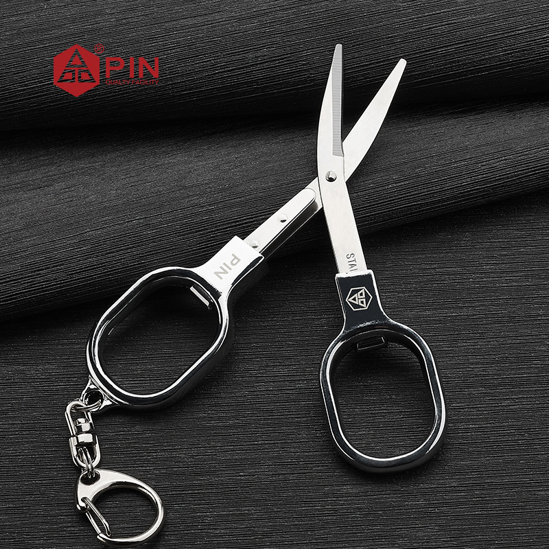 PIN brand stainless steel travel scissors, folding small scissors, gift scissors, portable scissors, wholesale scissors Specification drawing