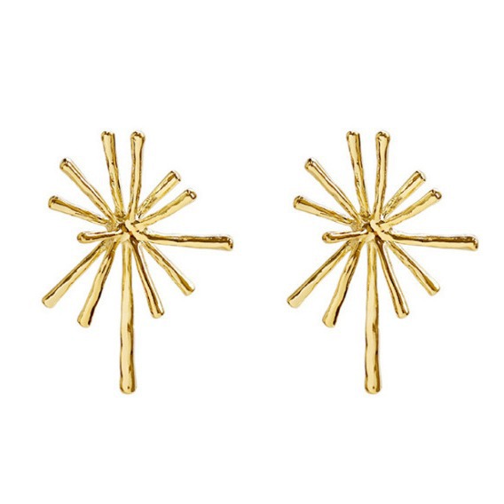 925 Silver Needle Sunflower European and American personalized fashion earrings, trendy and elegant women's earrings, new retro stud earrings full figure