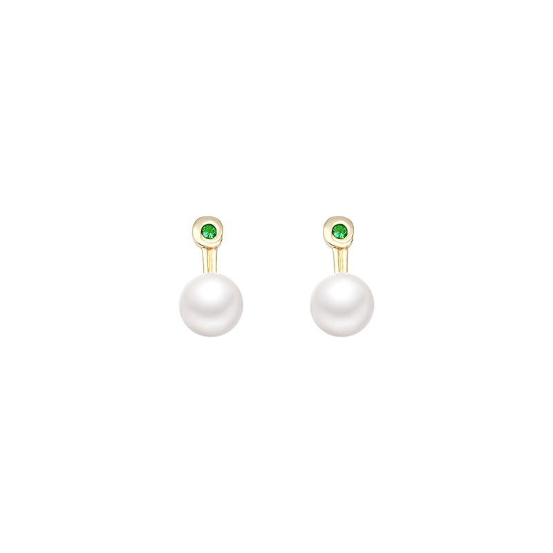 s925 Silver needle Korean new style simple and versatile pearl earrings, women's ins trendy, individual and elegant stud earrings wholesale Item Picture