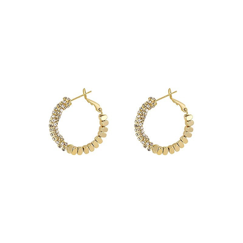 Geometric silver earrings, a fashionable, light luxury, niche design for women, with a high-end feel, are unique and exaggerated earrings Item Picture