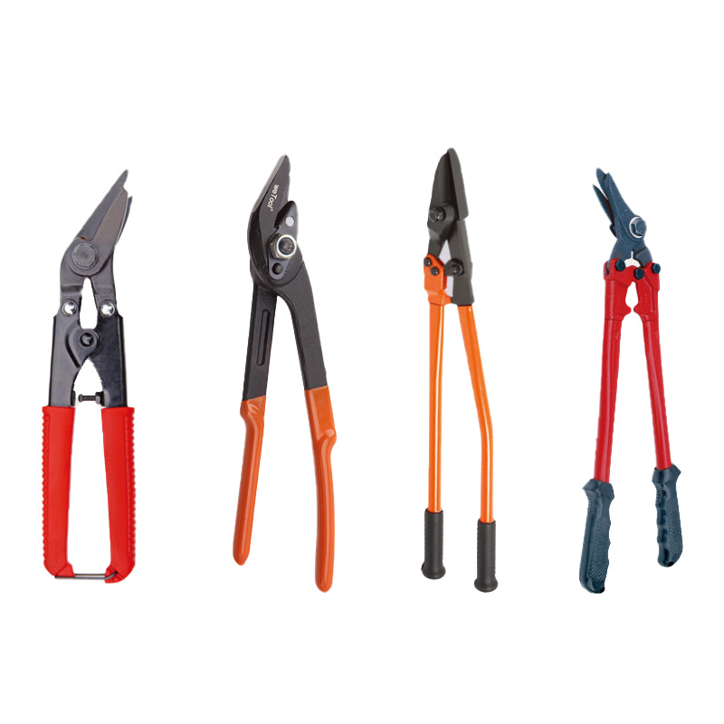 Tian Da Xin Gong Elbow Steel Belt shears, Iron sheet shears, unpacking shears, pipe handle type steel belt shears TD1301, TD1302 Item Picture