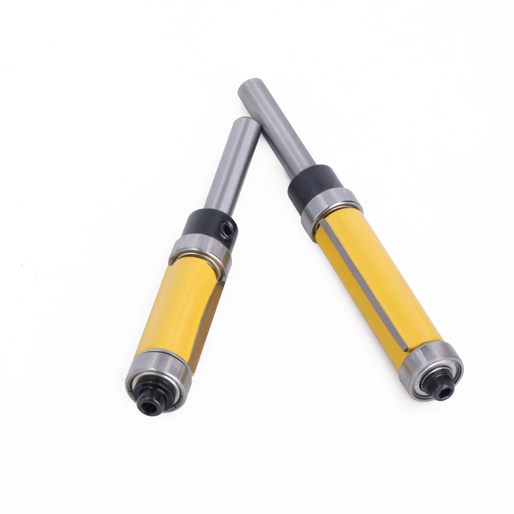1/4 high-end profiling trimming knife, woodworking engraving and milling knife, profiling grooving knife, double-axis trimming knife Specification drawing