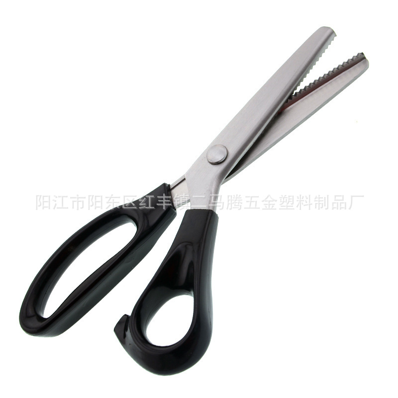 Tooth fabric scissors, triangle and arc scissors, dog tooth scissors, pattern fabric scissors, sawtooth scissors, DIY fabric sample scissors, lace scissors Item Picture