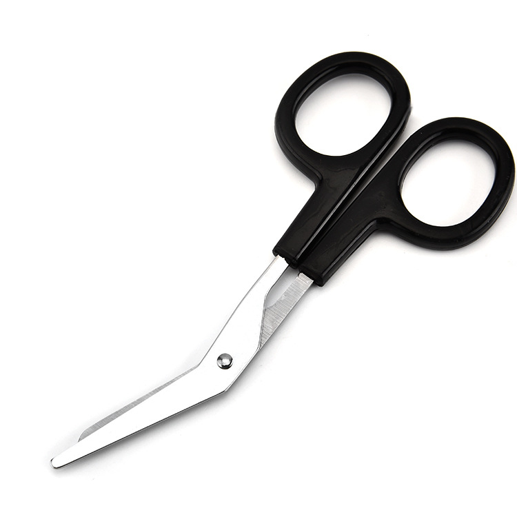 Stainless steel 12cm thin gauze scissors, elbow bandage scissors, muscle stickers, household outdoor canvas scissors Item Picture