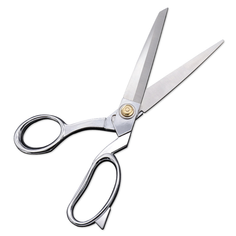 Factory wholesale tailor scissors, clothing leather cutting, fabric sewing large scissors, 10-inch all-steel tailor scissors Application Scenario