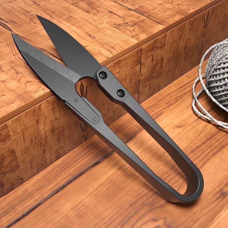 Wholesale household U-shaped yarn shears, hand-sewing carbon steel thread trimming shears, thread trimming and cross-stitch small scissors for factories undefined